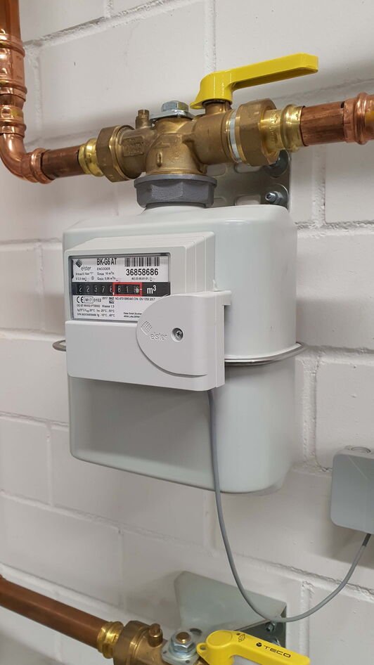 Beispiel eines Gasanschlusses