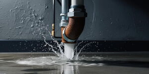 Wasserrohrbruch im Keller