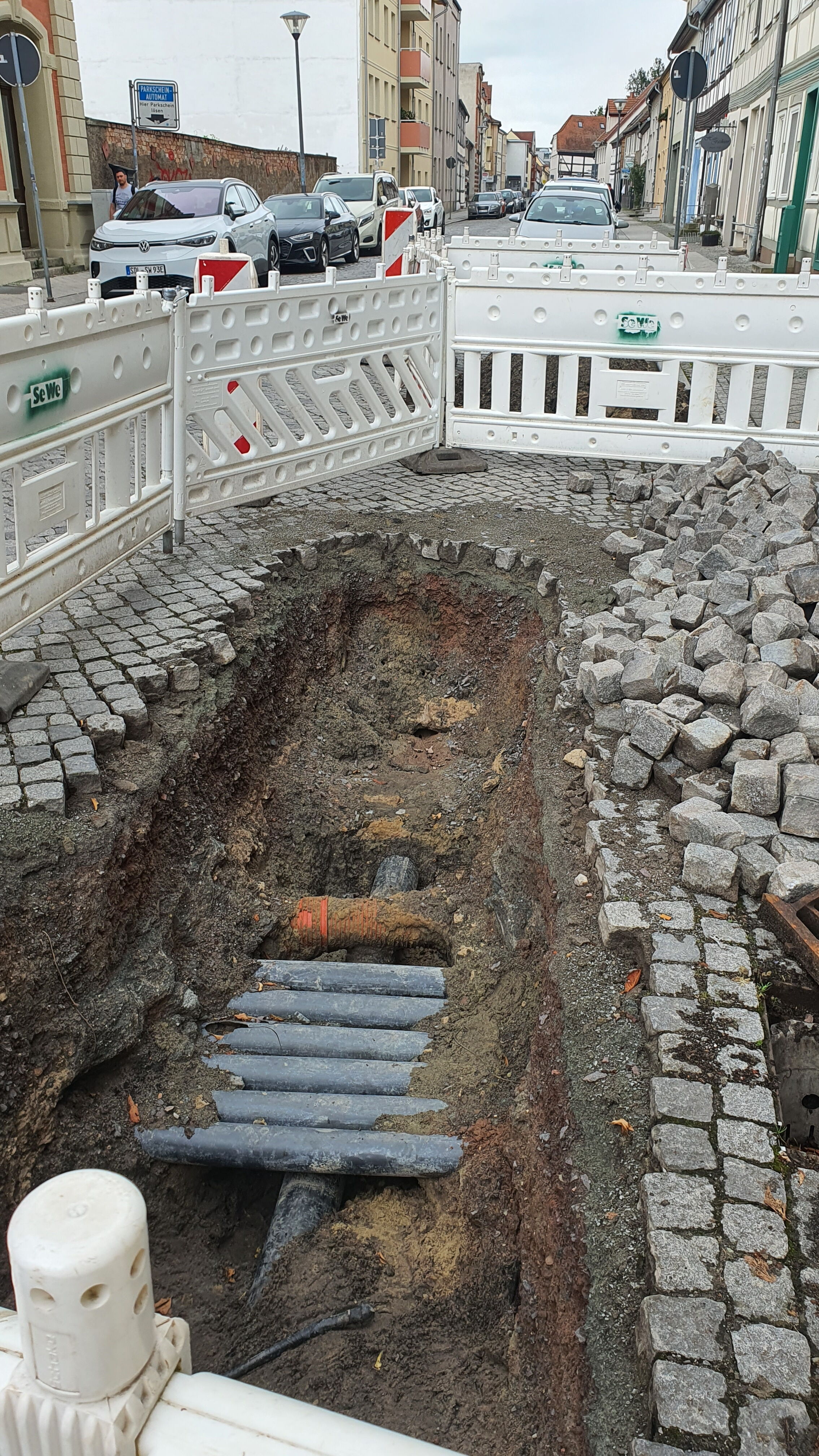Blick auf die Baustelle Blick auf die Baustelle
